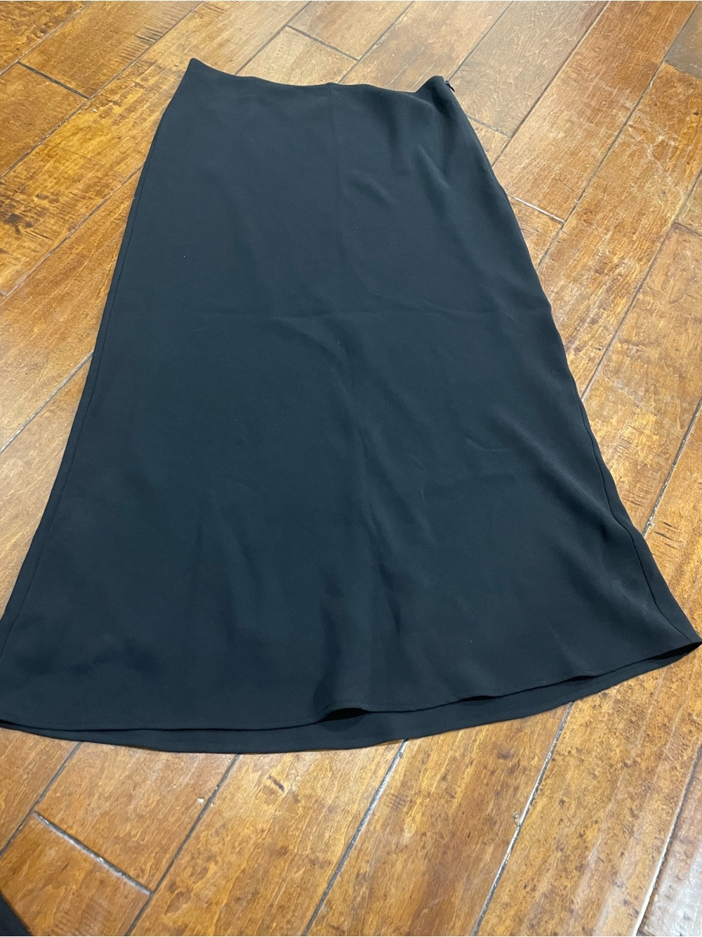 Reiss Black A-Line Midi Skirt